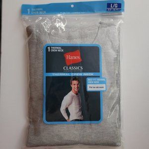 Hanes large thermal crew neck